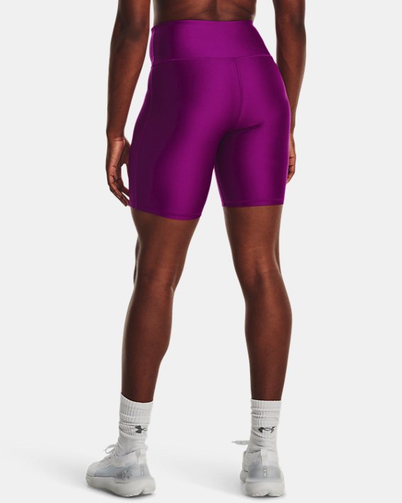 Women's HeatGear® Bike Shorts, Purple, pdpMainDesktop image number 1